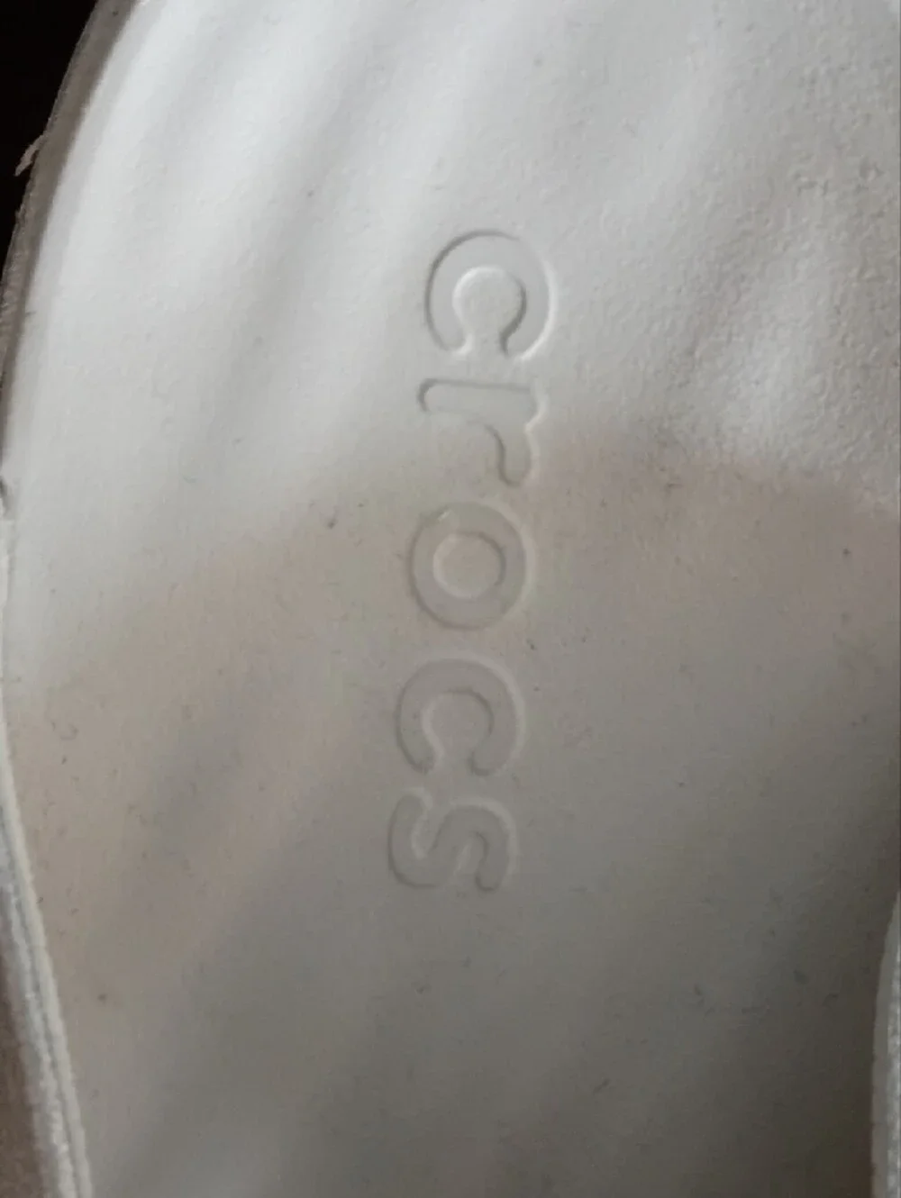 CROCS Metallic Silver Platform Flip Sandals